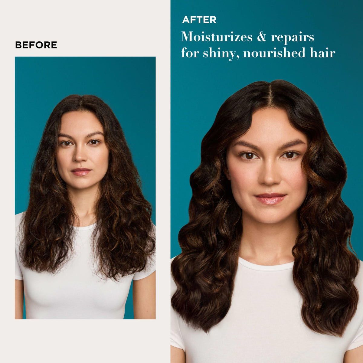 OGX creamy coconut milk shampoo texture closeup for rich moisture