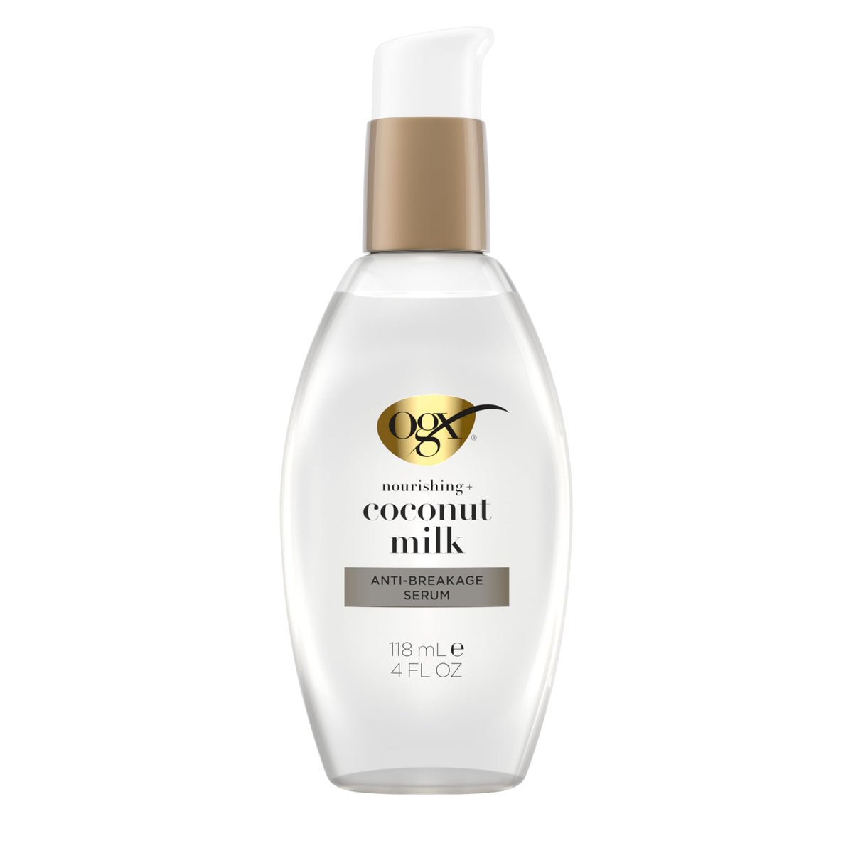 OGX front bottle view showing label and 4 fl oz size for easy identification and benefit