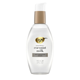 OGX front bottle view showing label and 4 fl oz size for easy identification and benefit