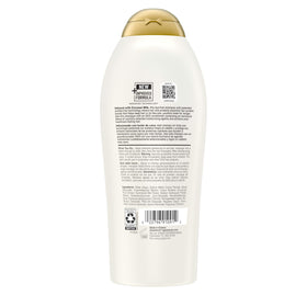 OGX label close-up showing LipiPro Shield technology and protective benefit