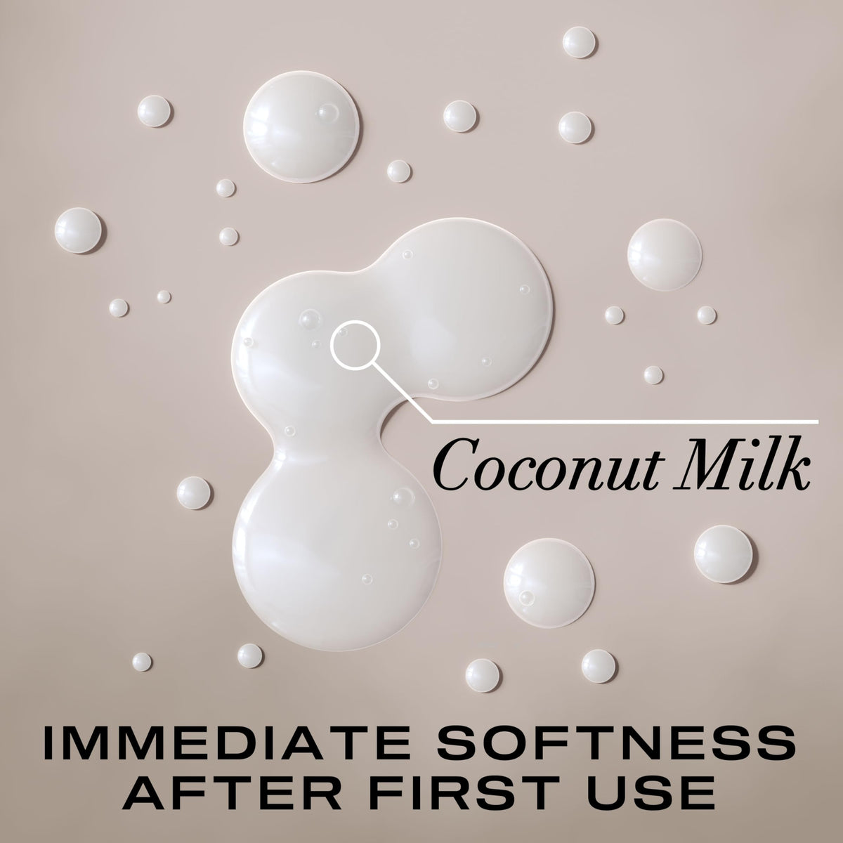 OGX coconut milk shampoo texture pouring for intense moisture