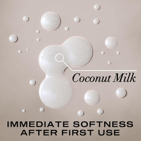 OGX coconut milk shampoo texture pouring for intense moisture