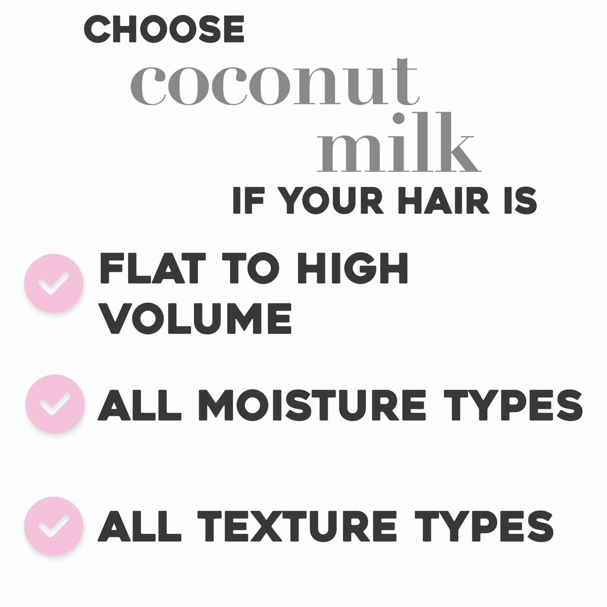 OGX texture drop of serum demonstrating lightweight hydration and non-greasy sheen