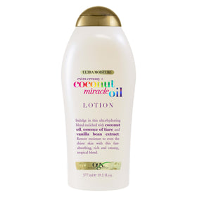OGX front bottle image showing label and tropical scent benefit