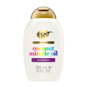 OGX front bottle showing label and size, highlights repair benefits