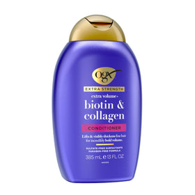 OGX conditioner in bathroom lifestyle setting suggesting daily styling routine