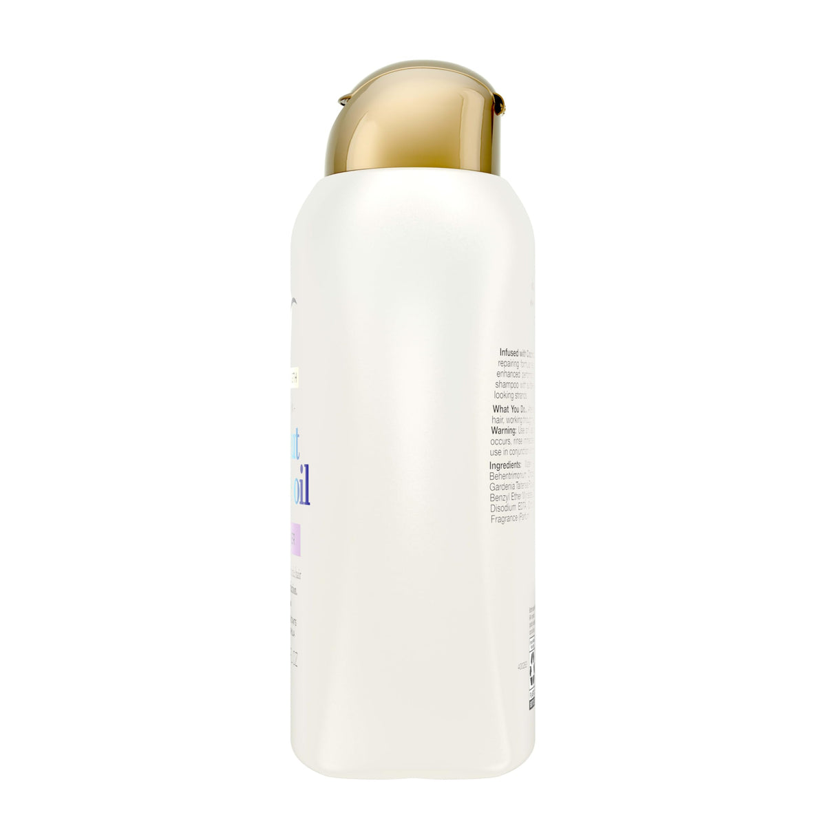 OGX conditioner being applied to hair in hand for improved manageability