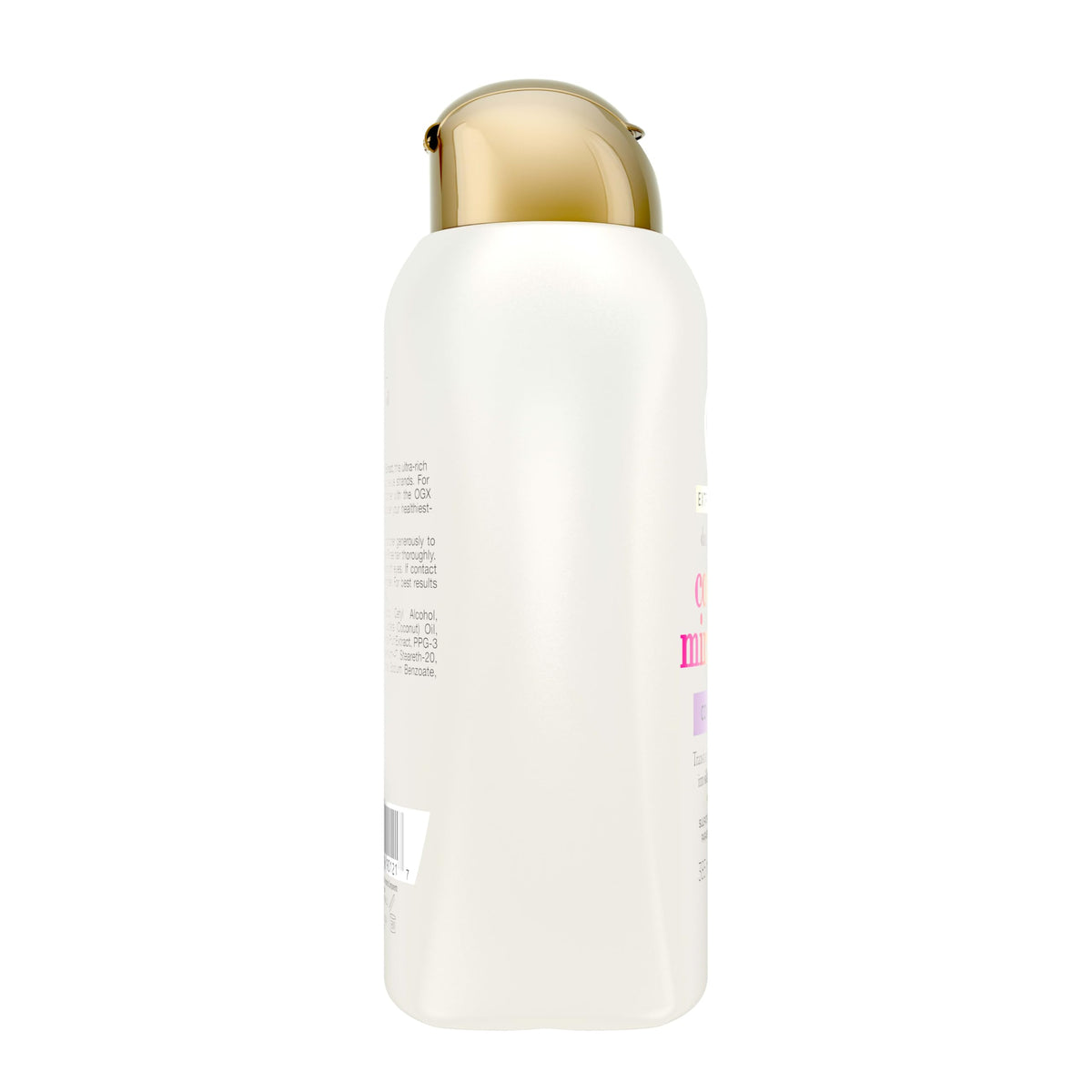OGX bottle on shower shelf in a bathroom lifestyle setting for convenience