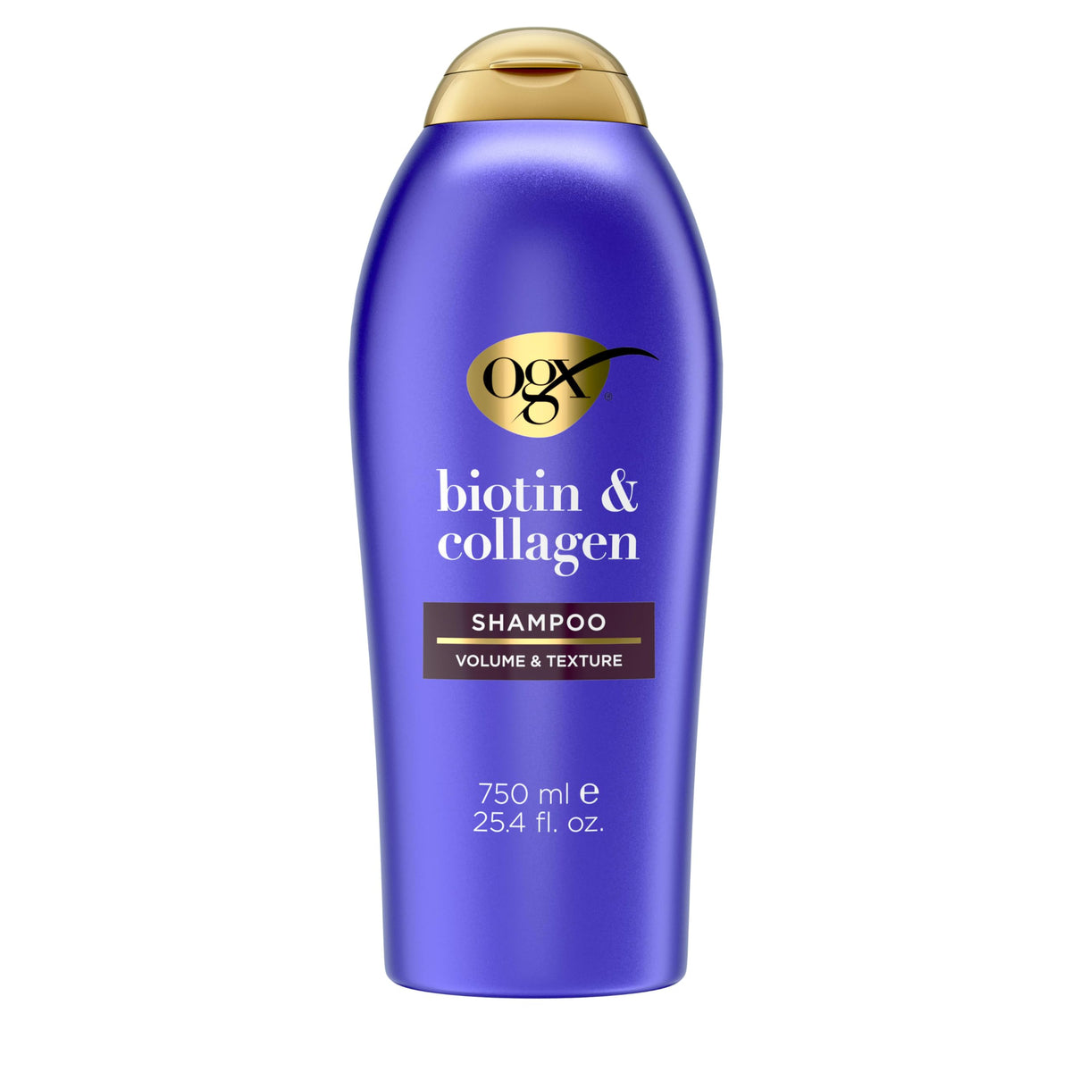 OGX front bottle showing packaging and volume benefit