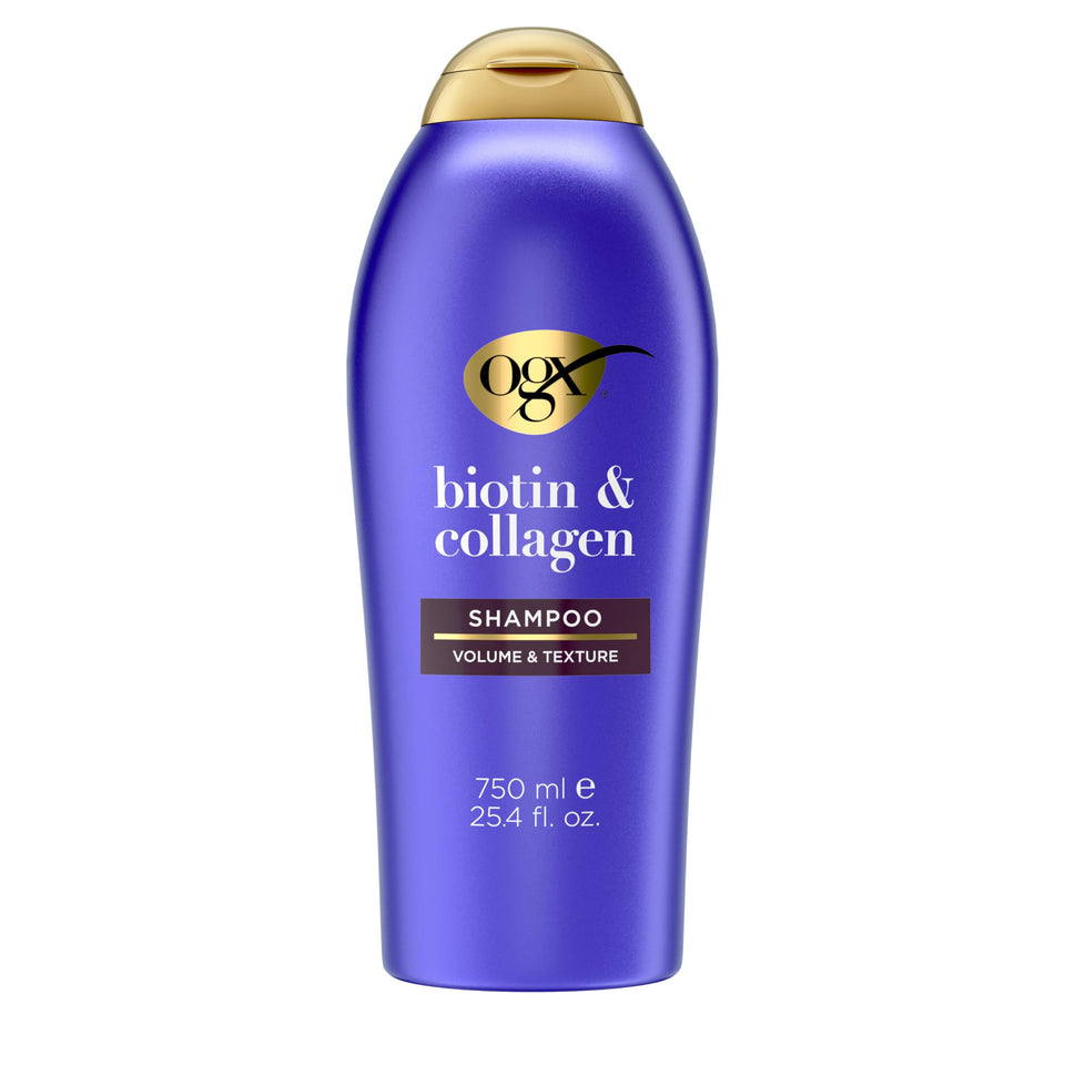OGX front bottle showing packaging and volume benefit