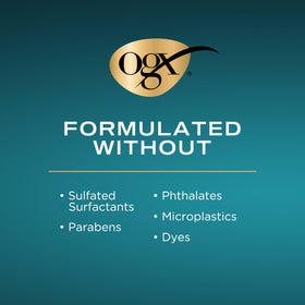 OGX set on bathroom counter styled for easy daily volumizing routine