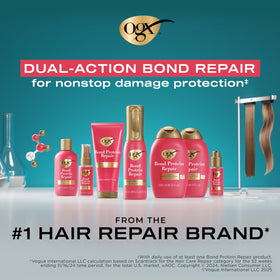 OGX styled hair outdoors showing smooth, resilient finished look