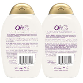OGX lifestyle image of woman with smooth hair, illustrates frizz control result