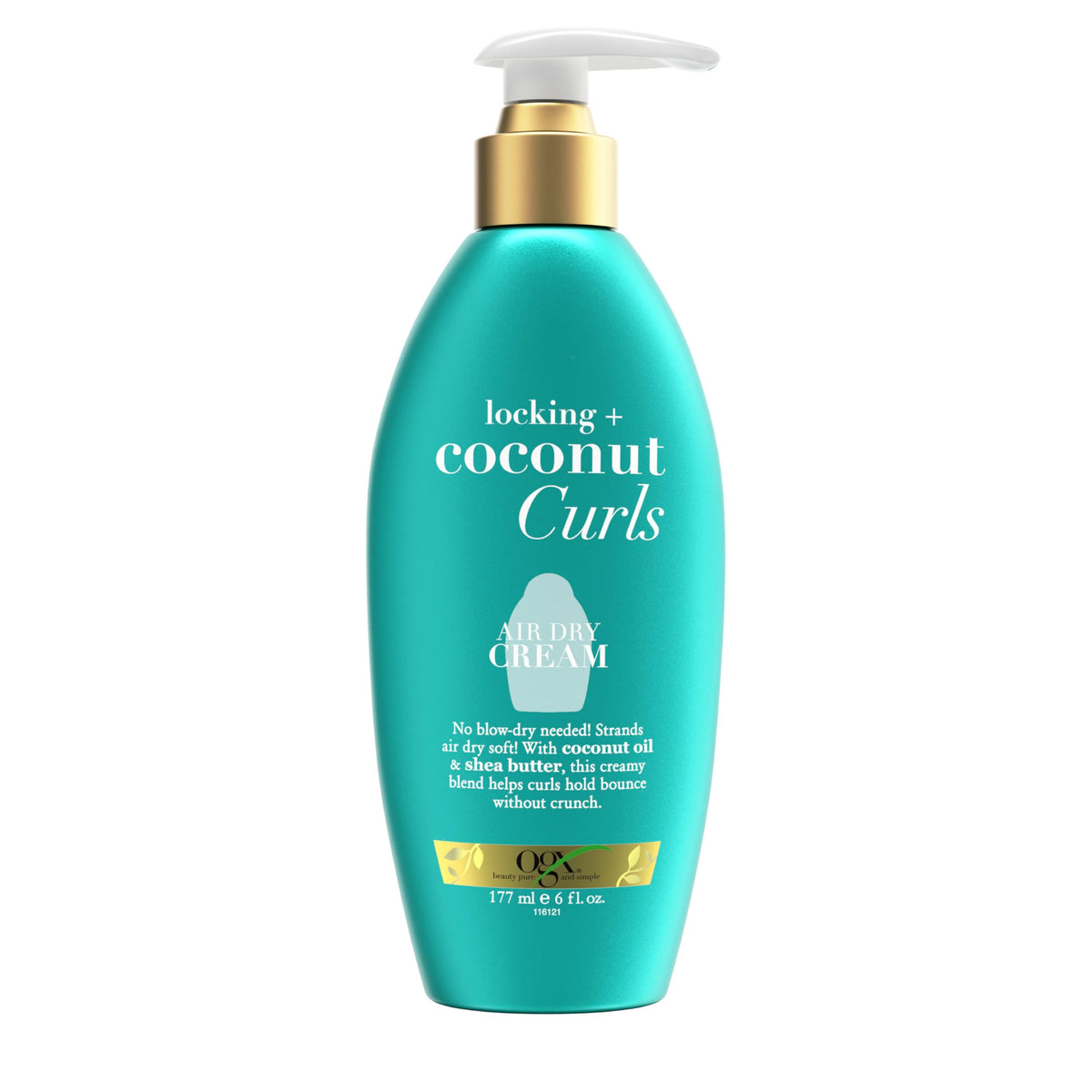 OGX front packaging showing bottle and product name, promotes curl definition