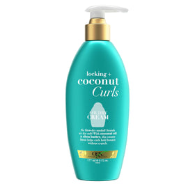 OGX front packaging showing bottle and product name, promotes curl definition