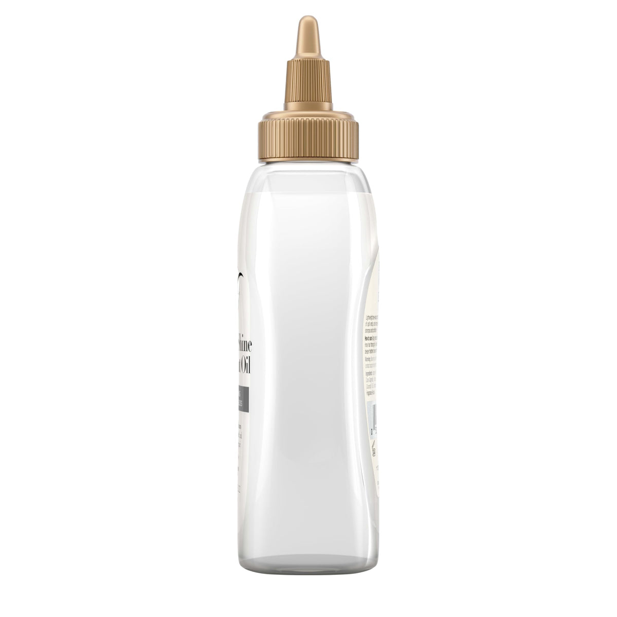OGX bottle beside a ruler showing 4 fl oz size for travel-friendly convenience