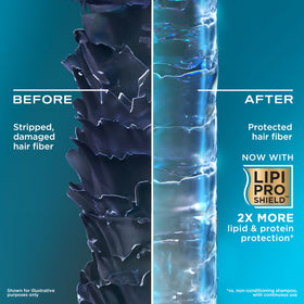 OGX cream texture close-up showing lightweight conditioning benefit