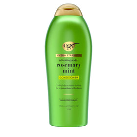 OGX ingredients highlight with rosemary and witch hazel for scalp care