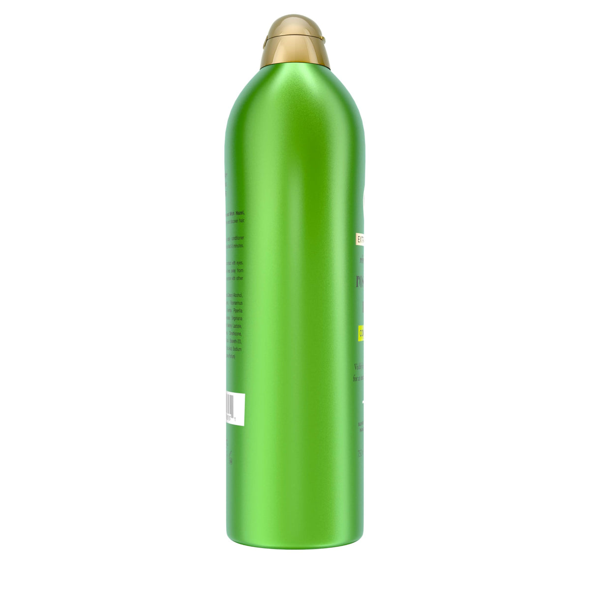 OGX bottle in hand for scale showing 25.4 fl oz long-lasting size