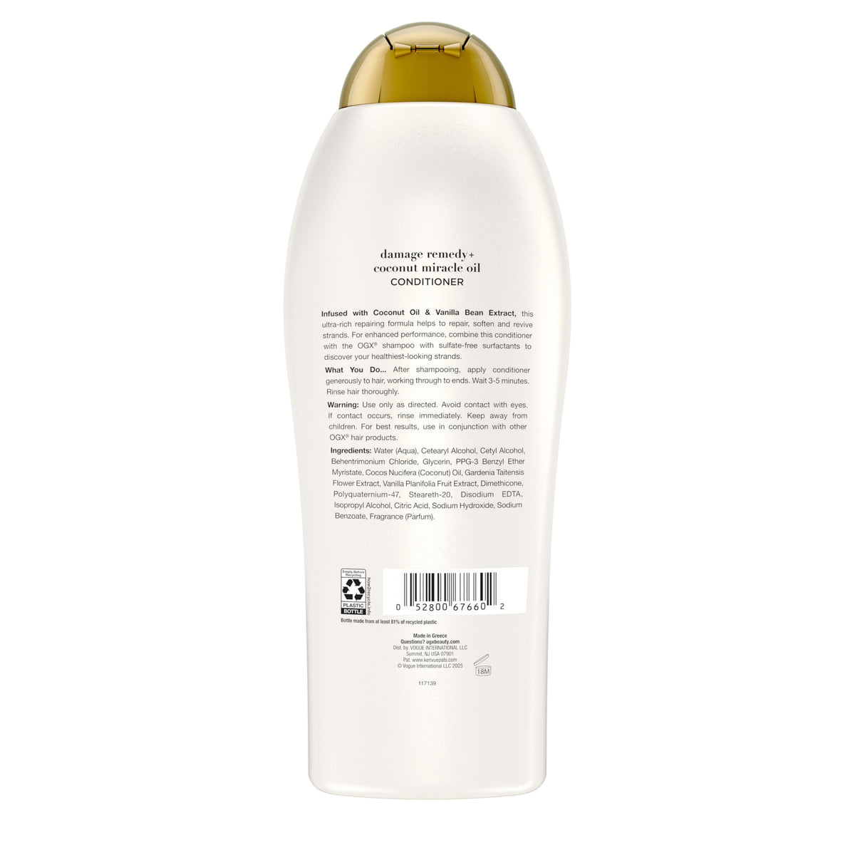 OGX shampoo and conditioner pair displayed in shower to show routine pairing