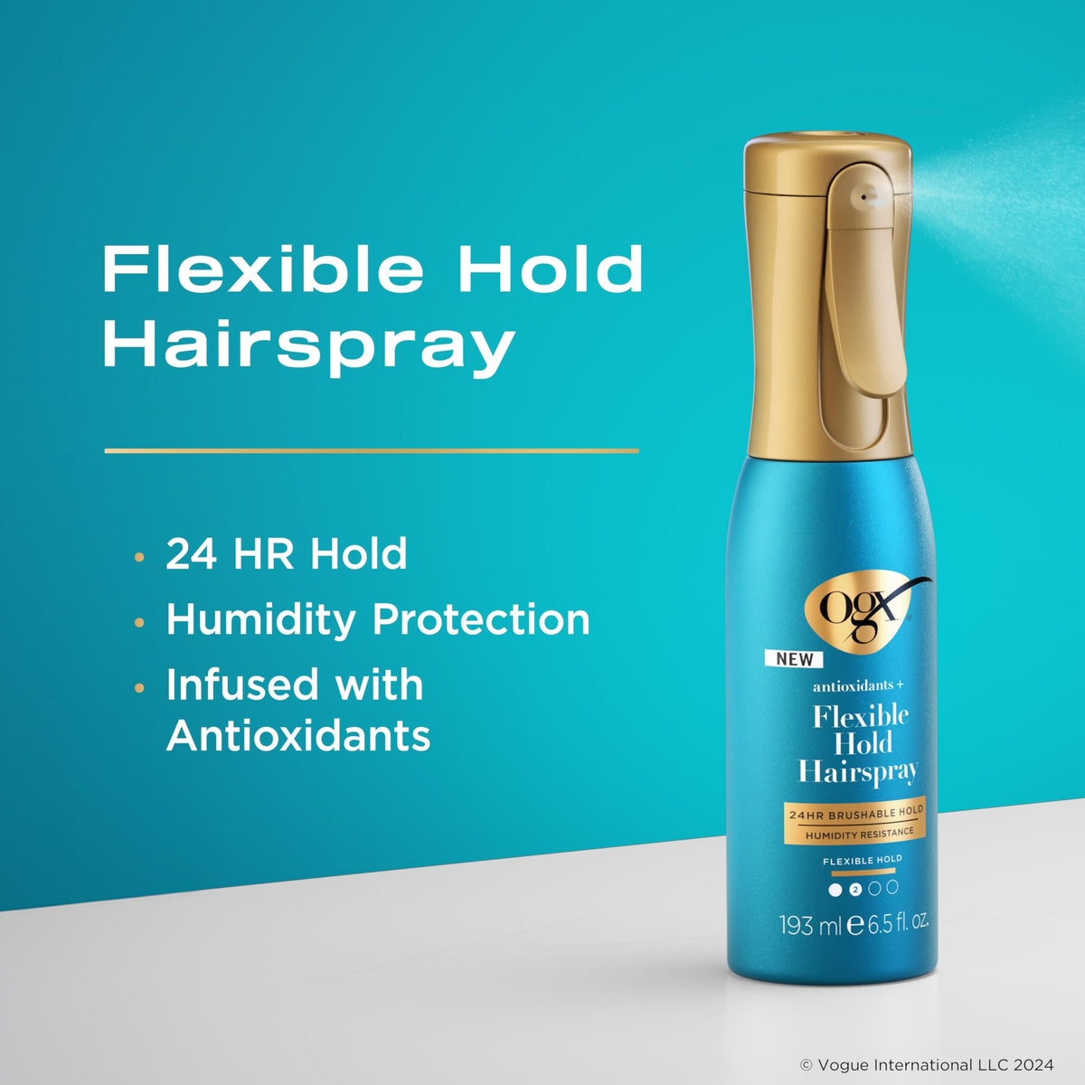 OGX side label close-up revealing ingredients and usage directions