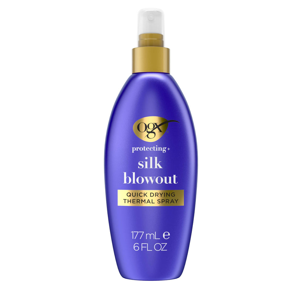 OGX bottle front packaging showing product benefits and polish