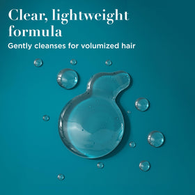 OGX lather texture demonstrating gentle cleansing and lift