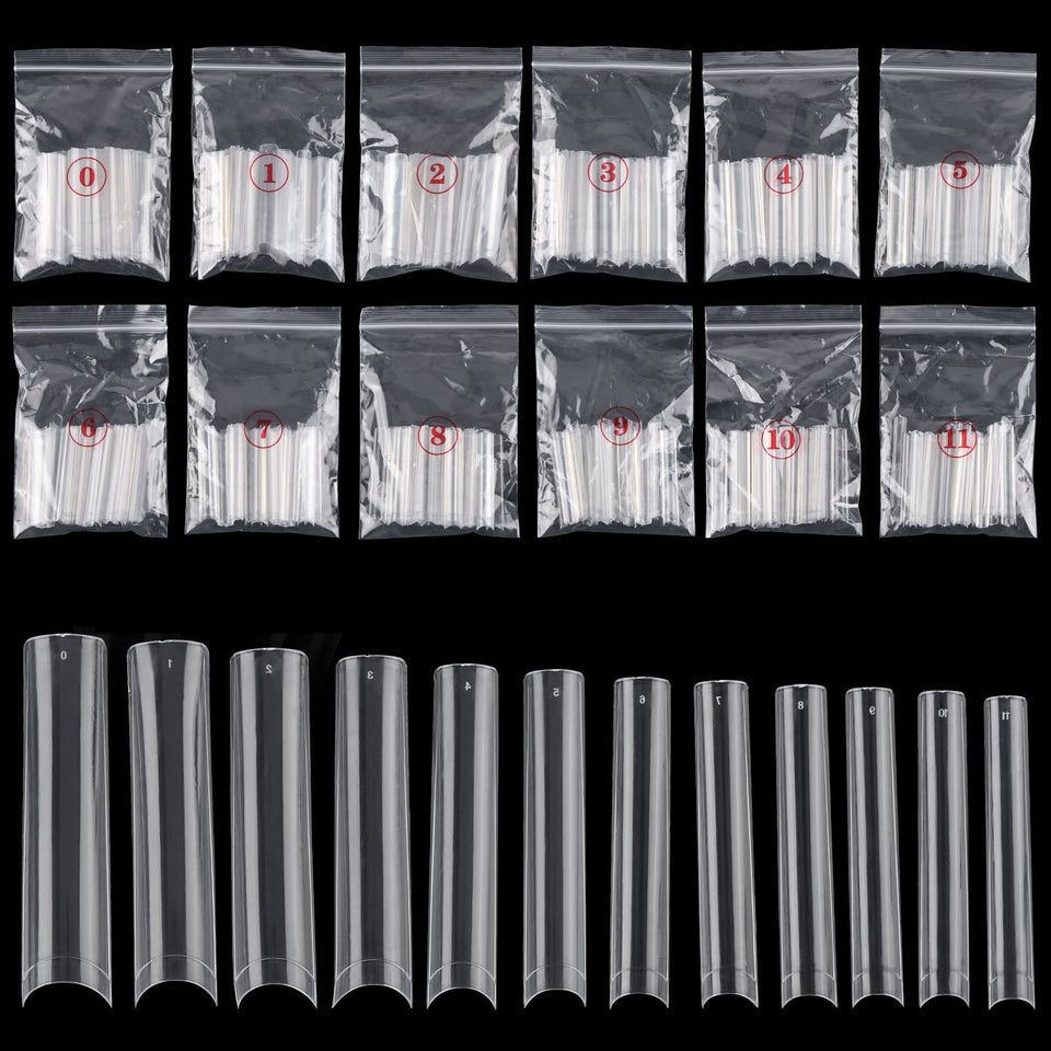 Ohlove front packaging showing 504 clear XXXL nail tips and quantity benefit