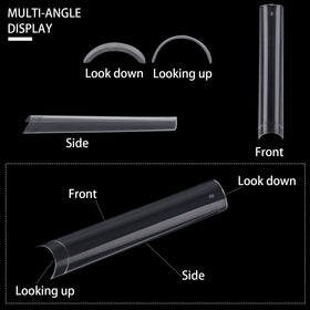 Ohlove application of acrylic on a clear tip showing seamless layering benefit