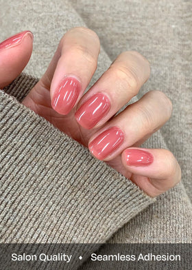 ohora applying a strip to nail illustrating fast at-home salon-style results