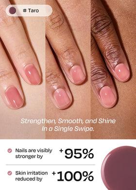 ohora brush and open bottle demonstrating smooth application benefit