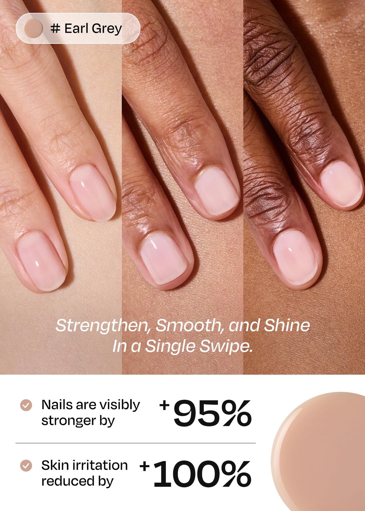 ohora brush wand U-cut detail demonstrating smooth one-stroke application benefit