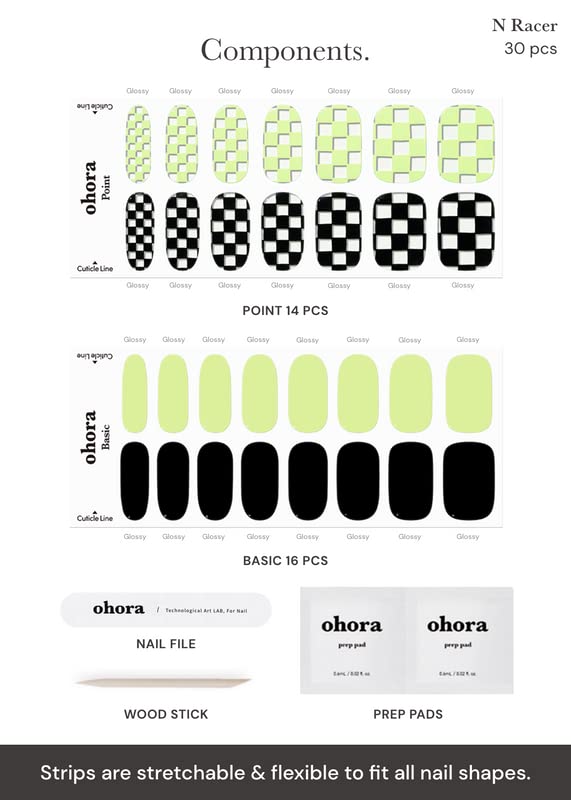 ohora flatlay of included strips and tools showing complete kit benefit