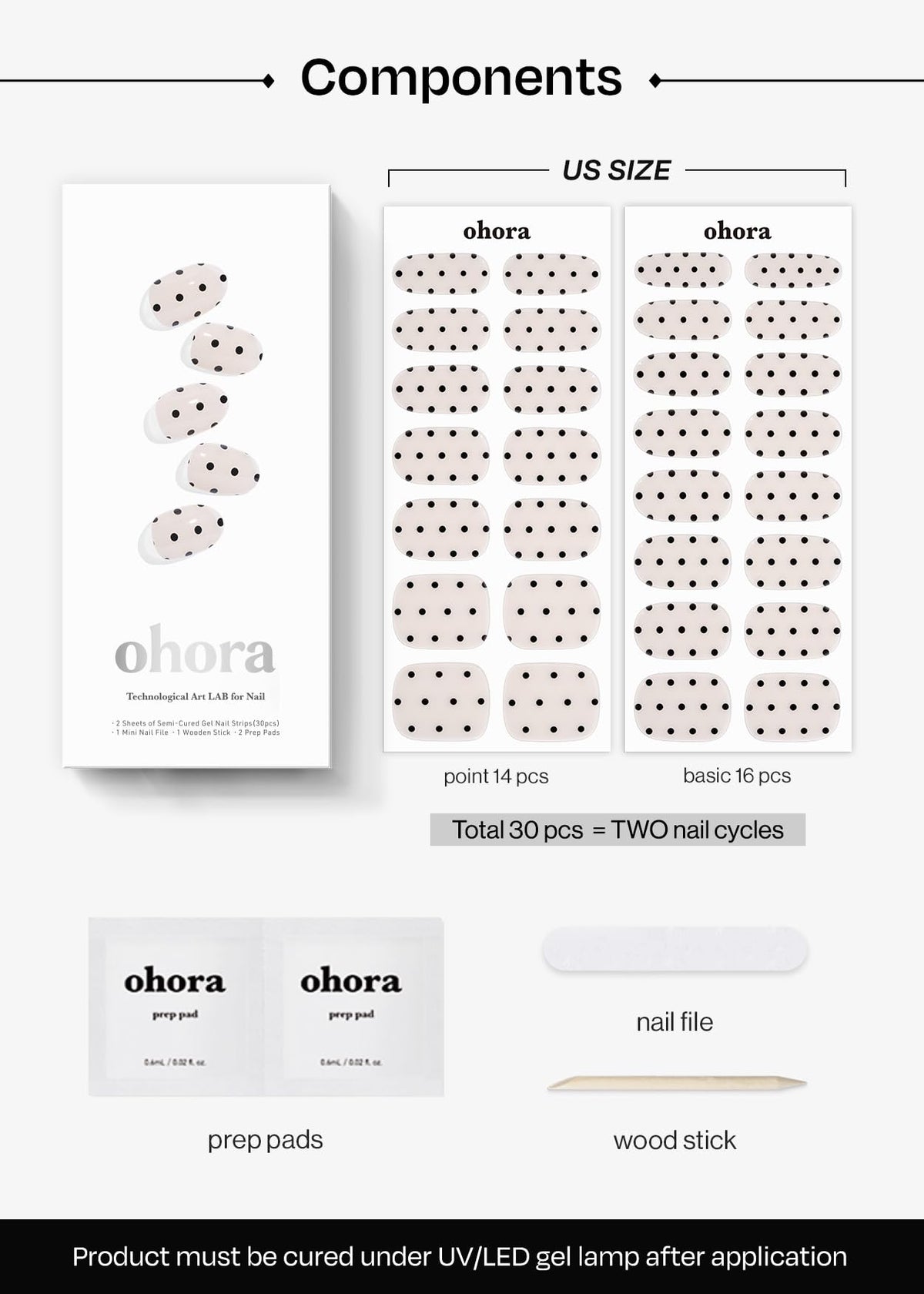 ohora nails curing under lamp illustrating strengthened, long-lasting finish