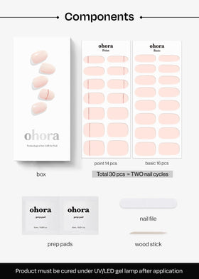 ohora curing strips under an LED lamp illustrating quick final cure for durable shine