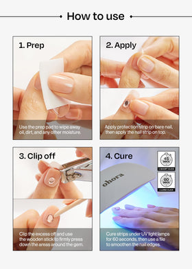 ohora nail file edge finish demonstration showing smooth trimmed edge and neat results