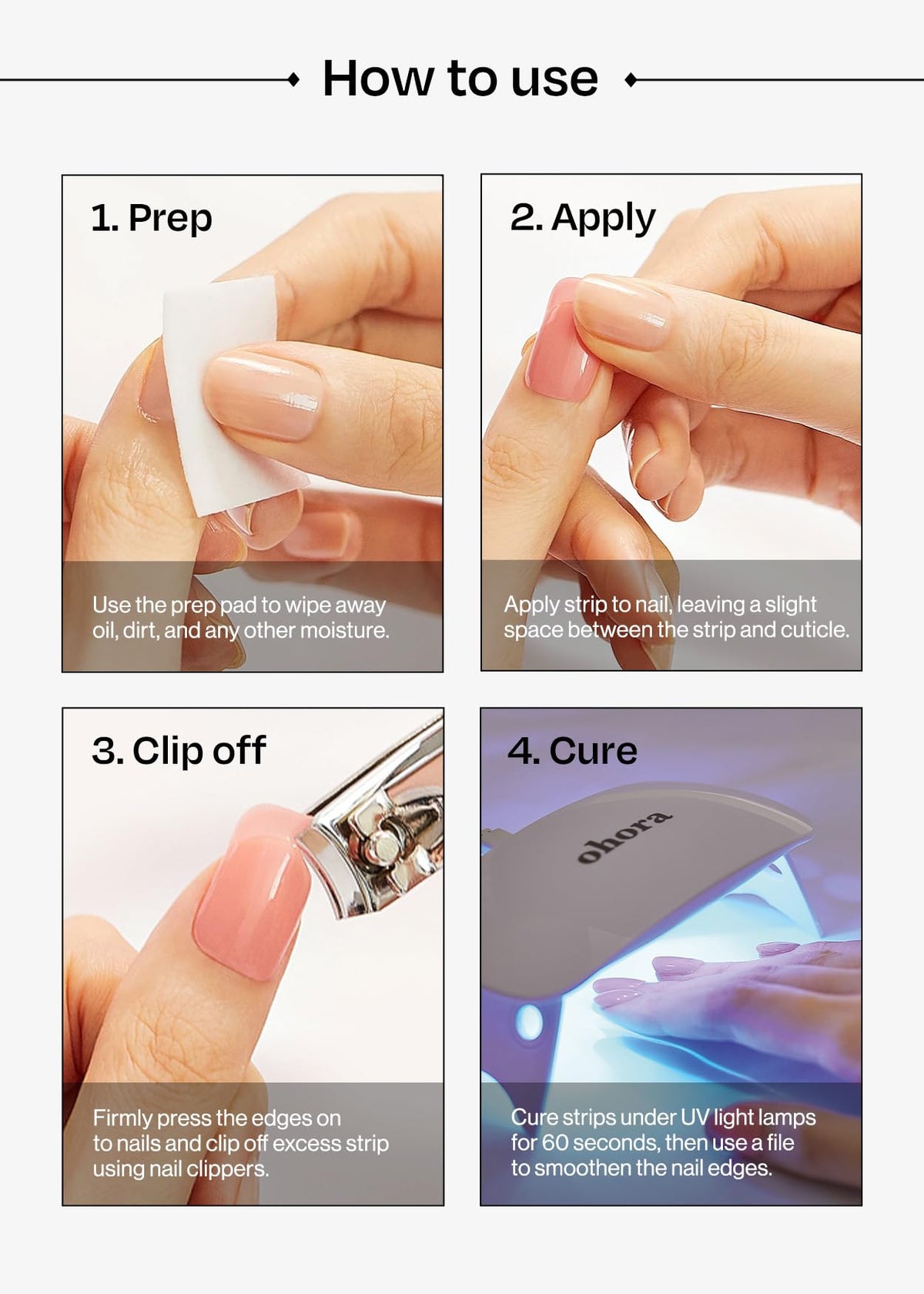 ohora nail file and wooden stick detail supporting easy shaping and tidy edges