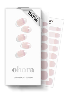 ohora front packaging showing N Essential French kit and included tools for quick salon results