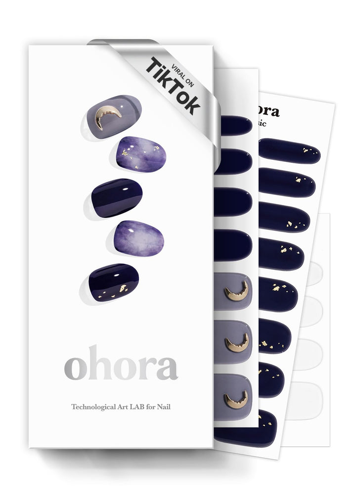 ohora front packaging showing N Lunar Eclipse and included accessories for effortless home manis