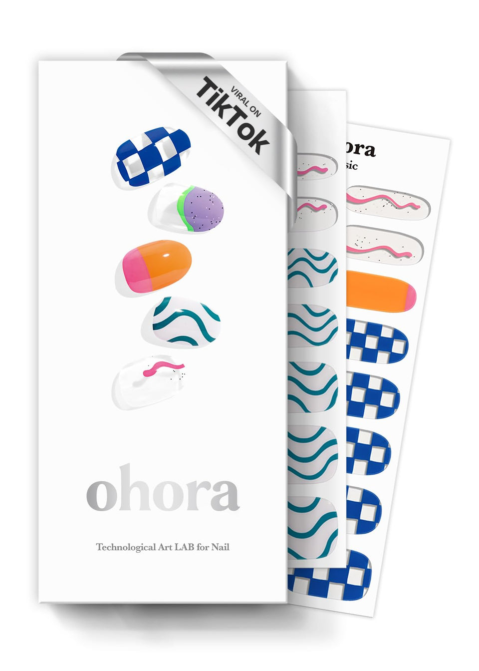 ohora front packaging showing N Snatched blue patterned wraps and kit contents benefit convenience