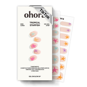 ohora front packaging showing N Tropical Starfish and included tools for easy application