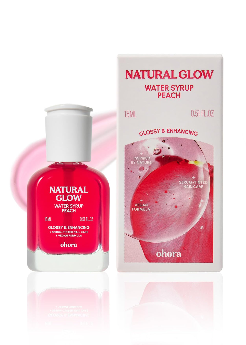 ohora front packaging showing peach bottle and quick-strengthening benefit