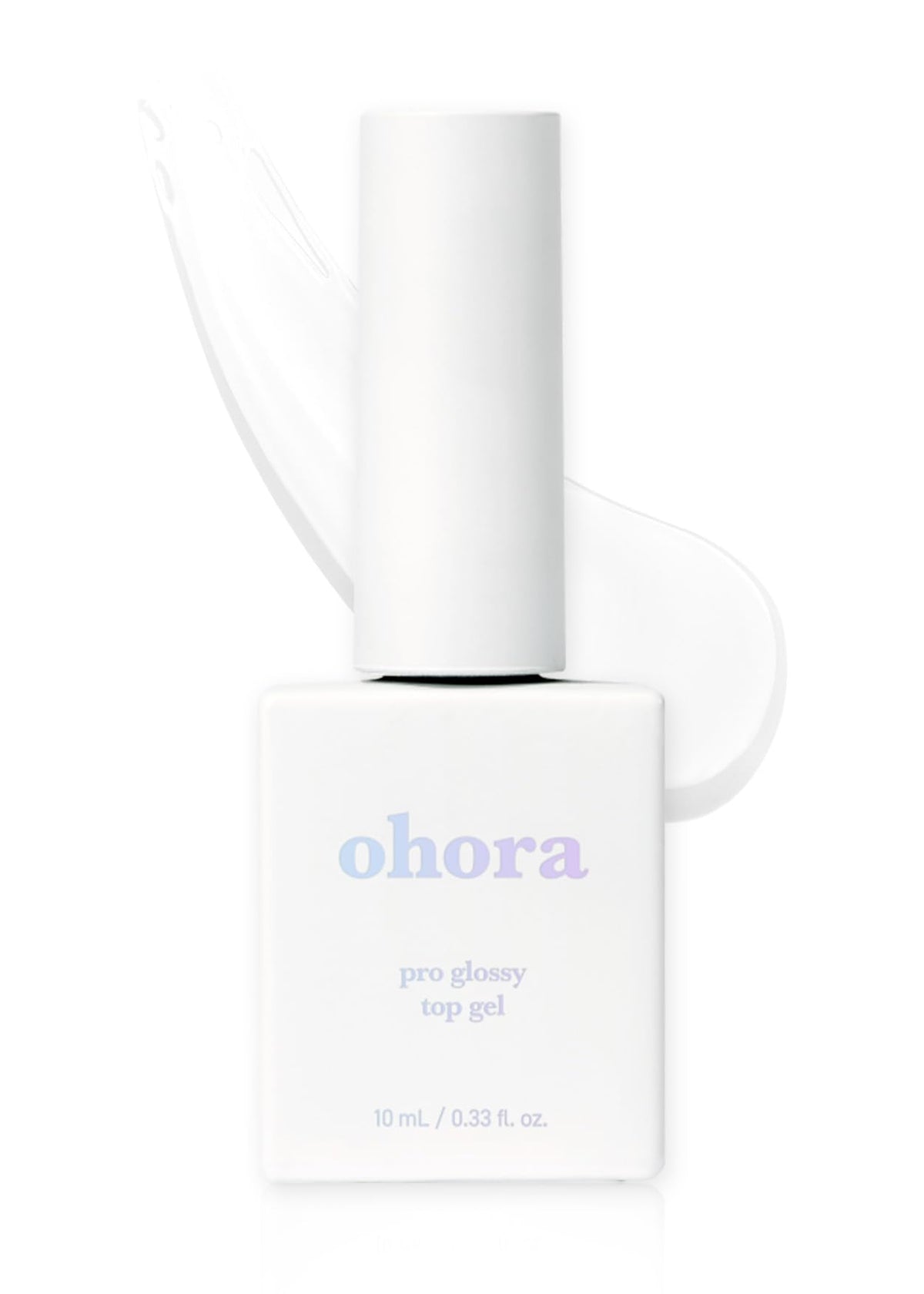 ohora front packaging showing Pro Glossy Top Gel kit and benefits