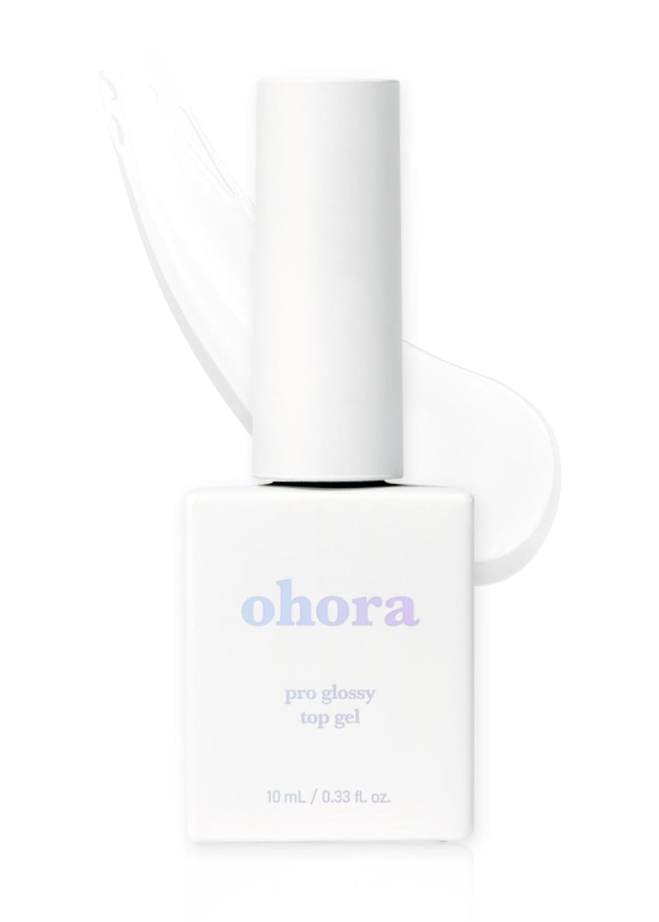 ohora front packaging showing Pro Glossy Top Gel kit and benefits