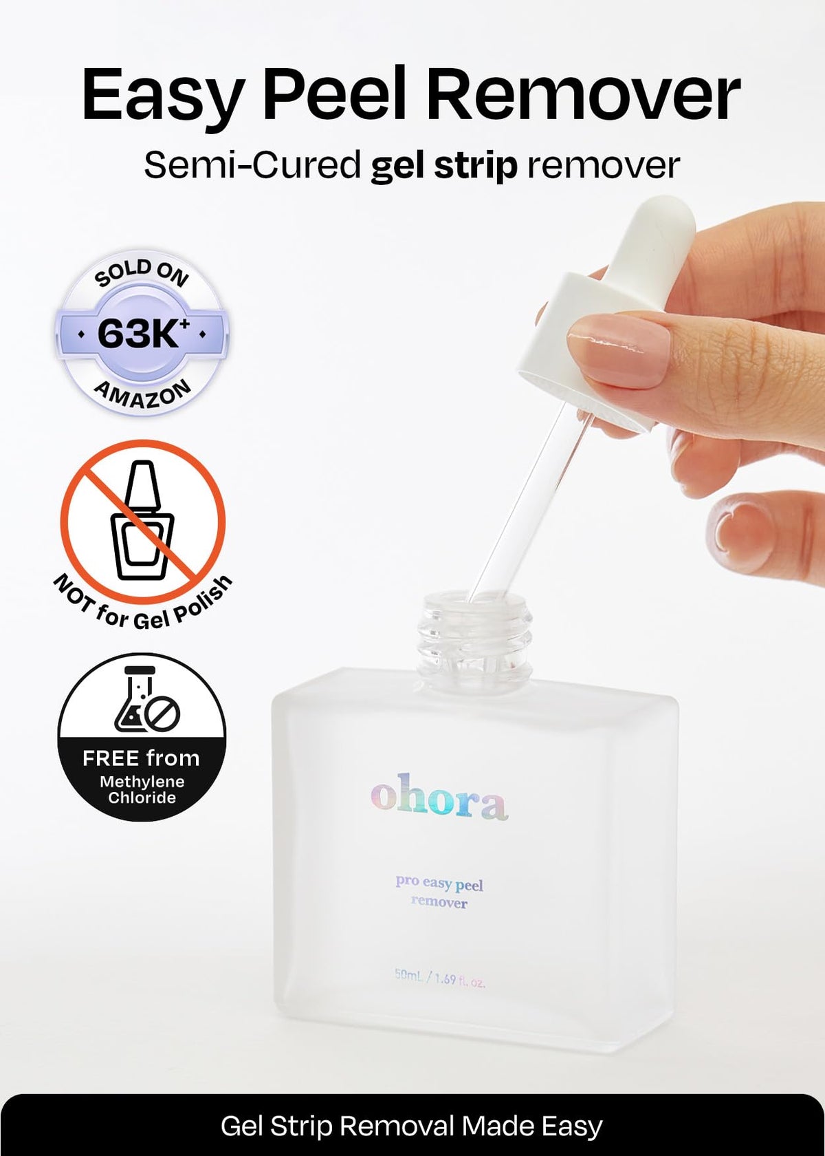 ohora hygienic dropper close-up highlighting precise application and reduced spills
