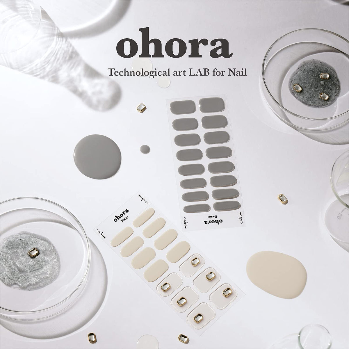ohora lifestyle image woman typing showing long-lasting nails for everyday use