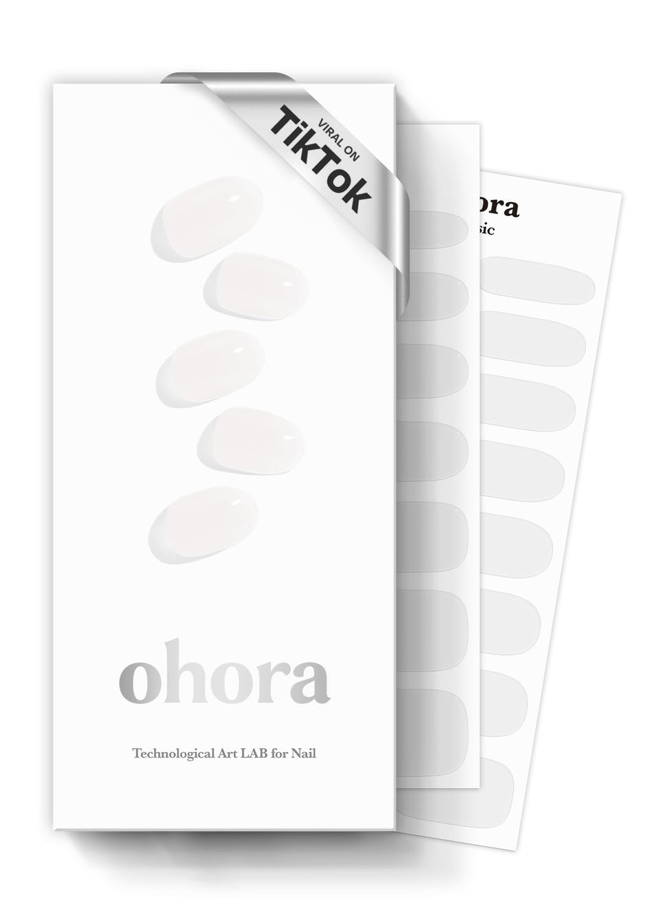 ohora front packaging showing N Bare Crystal kit and included tools for easy at-home gel nails