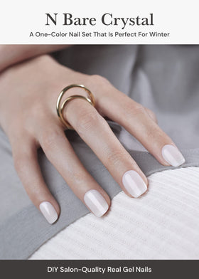 ohora spread of 30 semi cured gel stickers in varied sizes for quick salon-style nails