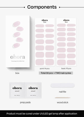 ohora side view nail swatch on model showing natural-looking, durable shine