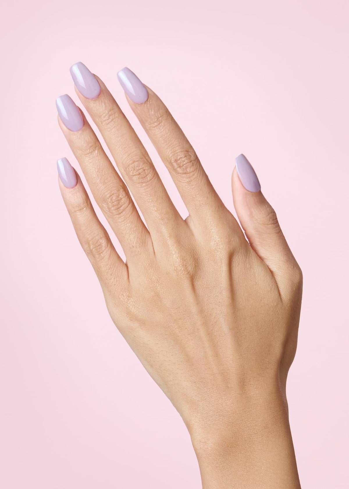 ohora close-up of N Cream Lavender strip texture highlighting smooth gel finish